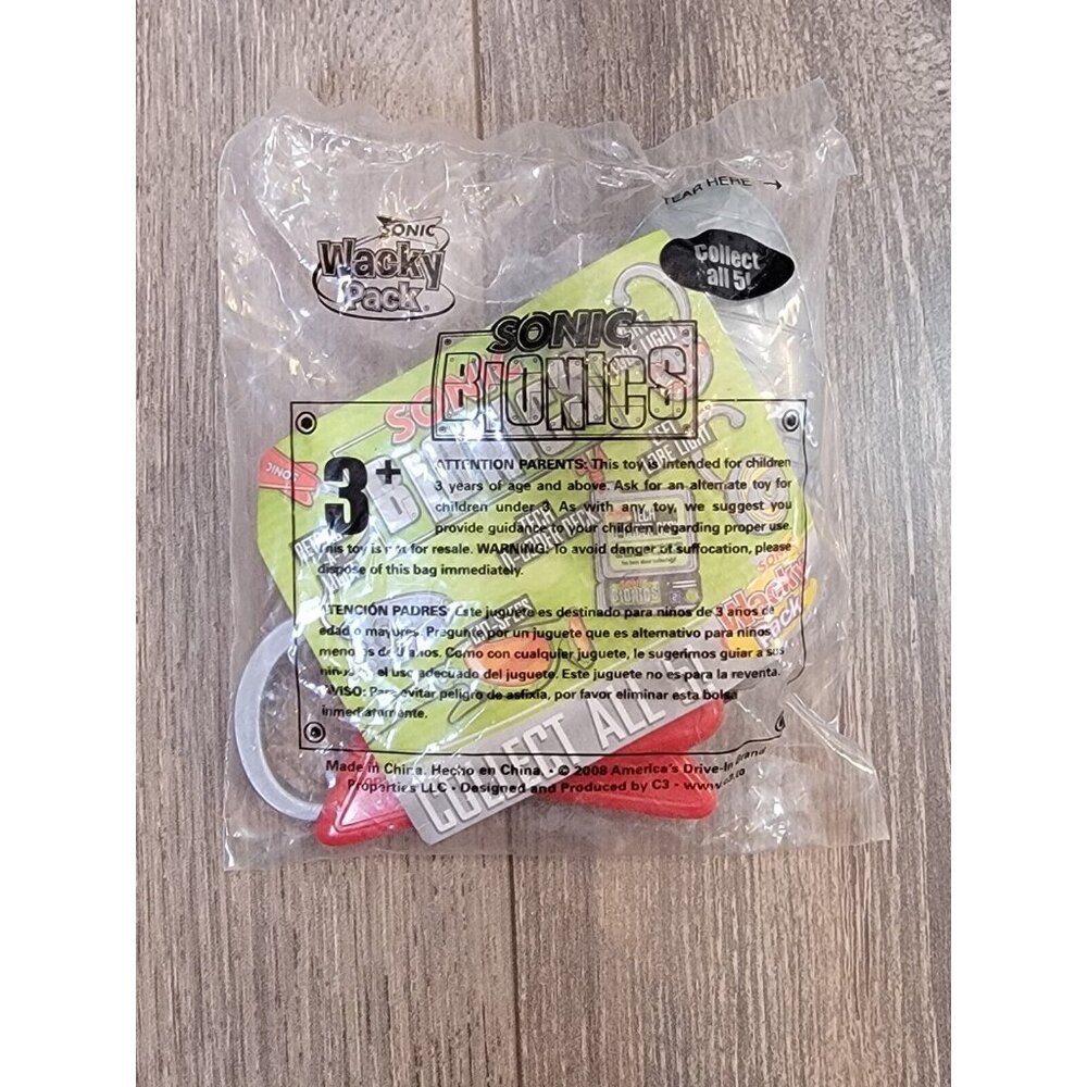 2008 Wacky Pack Toy Sonic Bionics Sealed Package